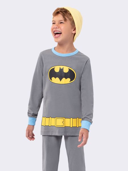 Pijama Manga Longa Slimfit Batman GRAFITE - 2