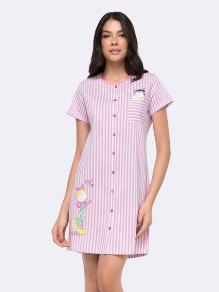 Camisola Manga Curta Aberta Turma da Bia ROSA - P