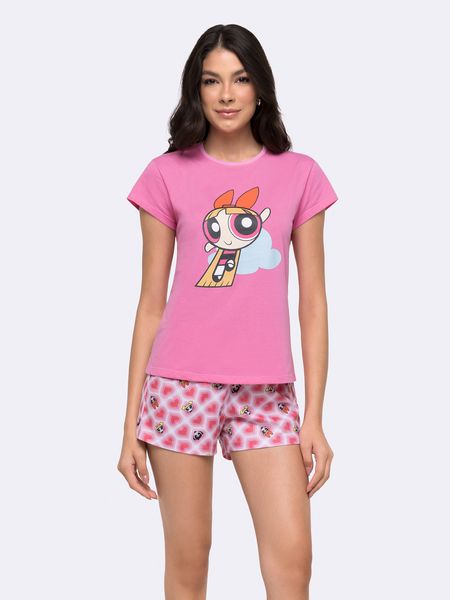 Pijama Manga Curta As Meninas Superpoderosas ROSA - P
