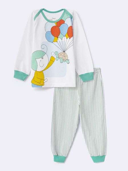 Pijama Bebê Turma da Bia - Maciez e Encanto para os Pequenos BRANCO - 0A3