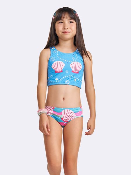 Biquini Sereia com Proteção UV AZUL - 2